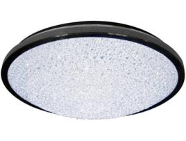 Plafon CRISTALRECORD Attom (Preto - LED - 60 W - Cristal)