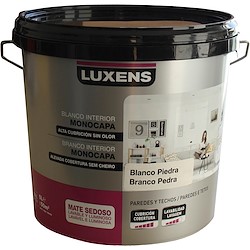 Tinta de interior LUXENS MATE SEDOSO 5L BRANCO CAL