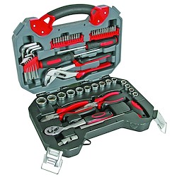 Mala com ferramentas PEREL HSETPRO2 56 UNIDADES