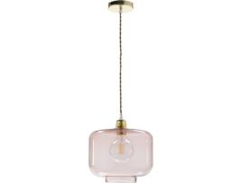Candeeiro de Teto ELS BANYS Walli (Rosa - E27 - Máx. 40W - Vidro, Metal)