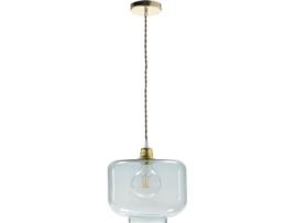 Candeeiro de Teto ELS BANYS Walli (Água Marinha - E27 - Máx. 40W - Vidro, Metal)