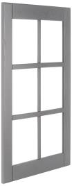 Porta de vidro 76,8X45CM BOSTON CINZA ESCURO