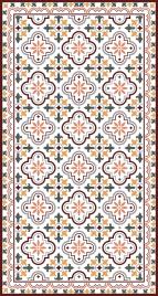 Tapete desenho MAYOLICA GRANATE 80X150CM 5422