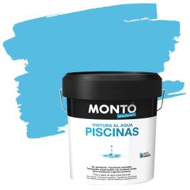 Tinta para piscinas MONTÓ AQUOSA AZUL 4L