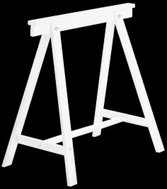 Cavalete de madeira DECO BRANCO 70X72X41CM
