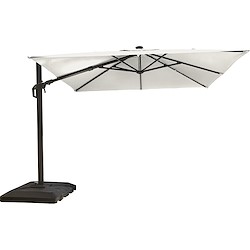 Chapéu de sol NATERIAL SONORA LED CREME 290X290CM