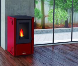 Salamandra a pellets SUBTIL 9KW BORDEAUX