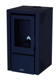 Salamandra a pellets SUBTIL 9KW PRETO