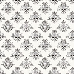 Papel de parede CAVEIRA 1160-G45365 BRANCO
