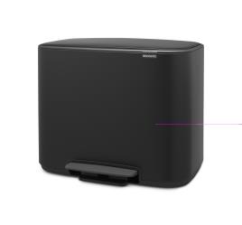 Balde do lixo com pedal  METAL 11+23L PARA RECICLAGEM