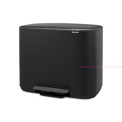 Balde do lixo com pedal BRABANTIA METAL 11+23L PARA RECICLAGEM