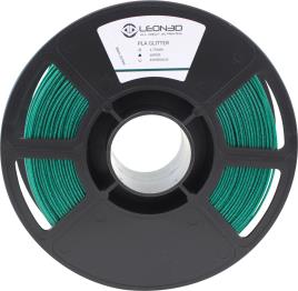 Bobine de filamento LEON 3D PLA GLITTER ESMERALDA