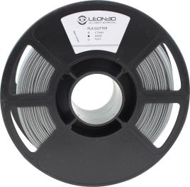 Bobine de filamento LEON 3D PLA GLITTER PRATA