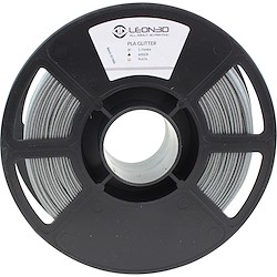Bobine de filamento LEON 3D PLA GLITTER PRATA
