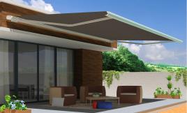 Toldo motorizado cofre AVEIRO BRANCO 7X3.5M TAUPE