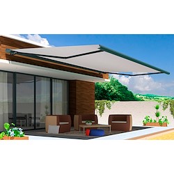 Toldo motorizado cofre com LED AVEIRO ANTRACITE 7X3.5M AREIA