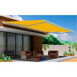 Toldo motorizado cofre com LED AVEIRO BRANCO 7X3.5M AMARELO