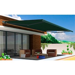 Toldo motorizado cofre com LED AVEIRO ANTRACITE 7X3.5M VERDE