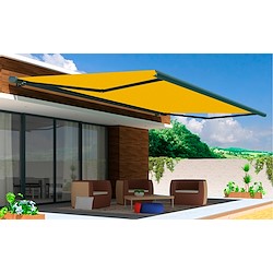 Toldo motorizado cofre com LED AVEIRO ANTRACITE 7X3.5M AMARELO