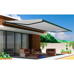 Toldo motorizado cofre com LED AVEIRO ANTRACITE 7X3.5M BRANCO