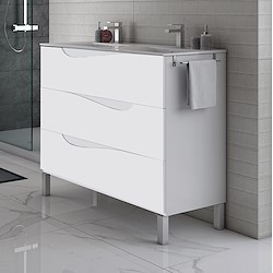 Móvel de casa de banho TRILINE 80CM BRANCO