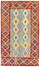 Tapete natural HERAT 100X200CM KILIM VERMELHO