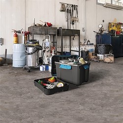Caixa de arrumação SCUBA PRETO 45X74X46 110L