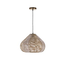 Candeeiro de teto suspenso WOLF E27 VIME D46CM BEGE