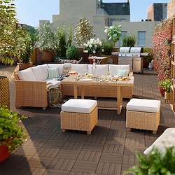 Conjunto de jardim relax NATERIAL MEDENA CANTO