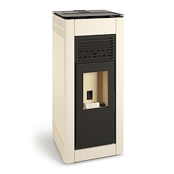 Salamandra a pellets canalizável NAHIA 10KW BRANCO