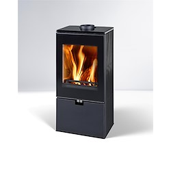 Salamandra a lenha CONV CREMONA PRETA 8KW ECODESIGN