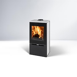 Salamandra a lenha CONV CREMONA BRANCA 8KW ECODESIGN