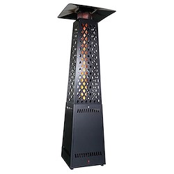 Salamandra de exterior PELLETS HTW FREYA 14KW PRETO