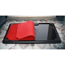 Tapete de entrada DESINFETANTE 45X70CM VERMELHO