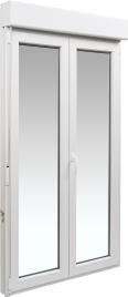 Porta janela de PVC ARTENS OSCILOBATENTE 120X229CM (COM ESTORE)