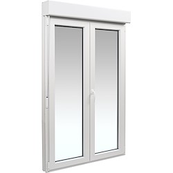 Porta janela de PVC ARTENS OSCILOBATENTE 140X229CM (COM ESTORE E CALHA PARA MOSQUITEIRA)