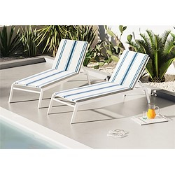 Almofada para espreguiçadeira RISCAS AZUL