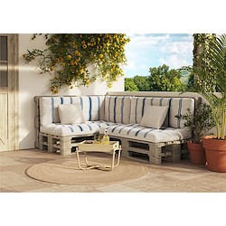 Almofada de paletes RISCAS AZUL