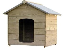 Casota para Cães CARMO WOOD Pinho (Castanho - 100x120x110cm - Pinho)
