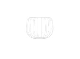 Suporte para vaso TAJ MAHAL 30CM BRANCO