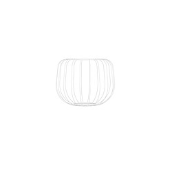 Suporte para vaso TAJ MAHAL 30CM BRANCO