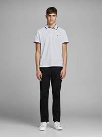 Jack & Jones Polo de mangas curtas, em malha piqué