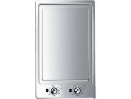 Placa Teppan Yaki SMEG Classica PGF30T-1 (Elétrica - 31 cm - Inox)
