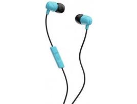 Auriculares Com fio SKULLCANDY Jib (In Ear - Microfone - Noise Canceling - Azul)