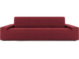 Capa Multielástica de Sofá de 3 lugares  Spongy (55% Poliéster - 35% Algodão - 10% Elástomero - 180-260cm - Vermelho)