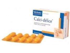 Complemento Alimentar para Cães e Gatos  Calcidélice (30 Comprimidos)