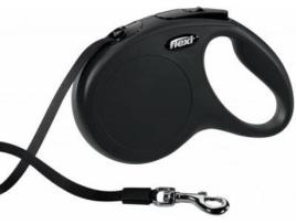 Trela para Cães  Extensível (Preto - 5m - 1 Un - Até: 25 Kg - M - Porte Médio)