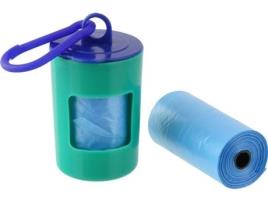 Dispensador de Sacos para Cães  (Verde - 4.5cm - Polipropileno - 20 Un)