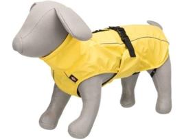 Capa de Chuva para Cães  Acolchoado e Refletora (Amarelo - 45cm - Poliéster - M - Porte Médio)