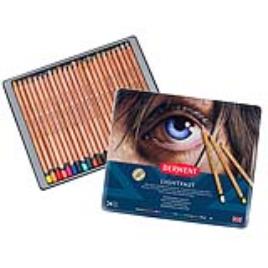 Lápis de Cor LightFast, 24 Cores, Caixa de Metal